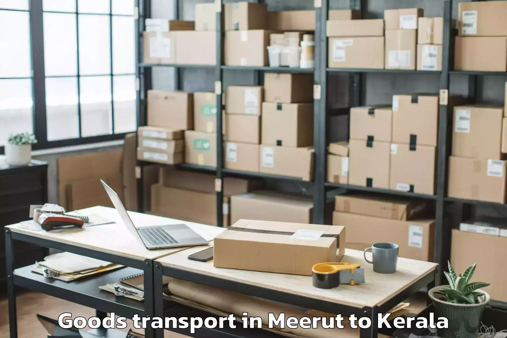 Trusted Meerut to Cherpulassery Goods Transport